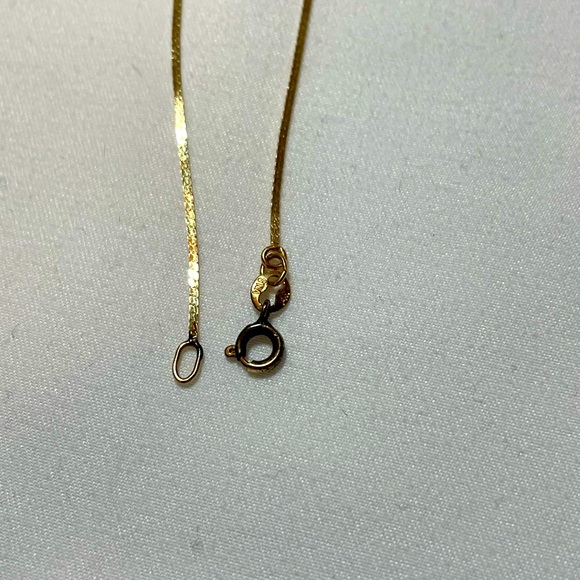 14K Gold Emerald & Diamond Necklace - Picture 7 of 7